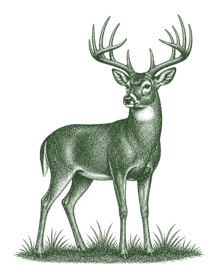 Whitetail engraving